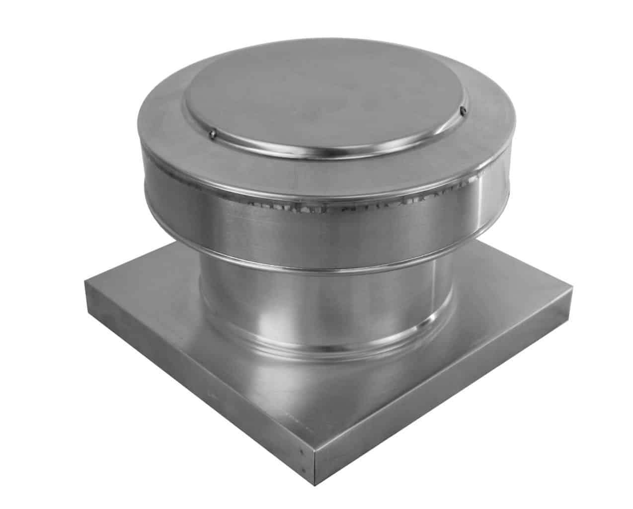 8 inch Roof Vent with Curb Mount Flange | Round Back Static Roof Vent RBV-8-C4-CMF