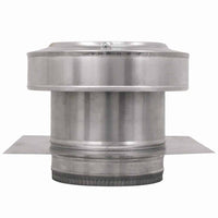 Model RBV - 8 - C4 - TP | Round Back Vent | 8" Diameter | 4" Tall Collar | Tail Pipe - Active Ventilation Products