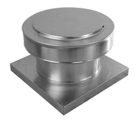 Static Vent 9" with Curb Mount Sub Base - Round Back Vent | 9" Diameter | 4" Tall Collar | 63 Sq. In. NFA - Active Ventilation Products
