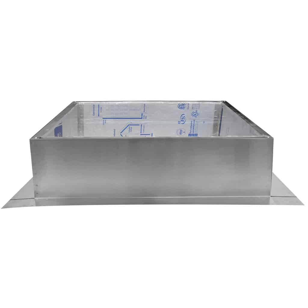 Roof Curb with Insulation (Inside Opening: 25” Outside Length & Width: 27” Height: 8”) | Model RC-24-H8-Ins