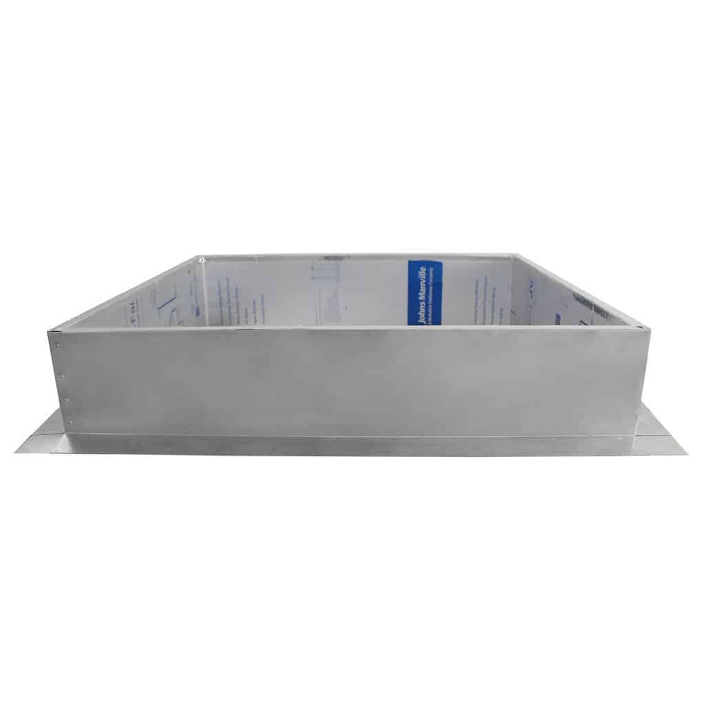 Roof Curb with Insulation (Inside Opening: 43” Outside Length & Width: 45” Height: 8”) | Model RC-42-H8-Ins