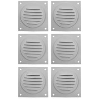 Soffit Vents Painted White - Pack of 6 | Round Soffit Vent | 2" Diameter - Active Ventilation Products