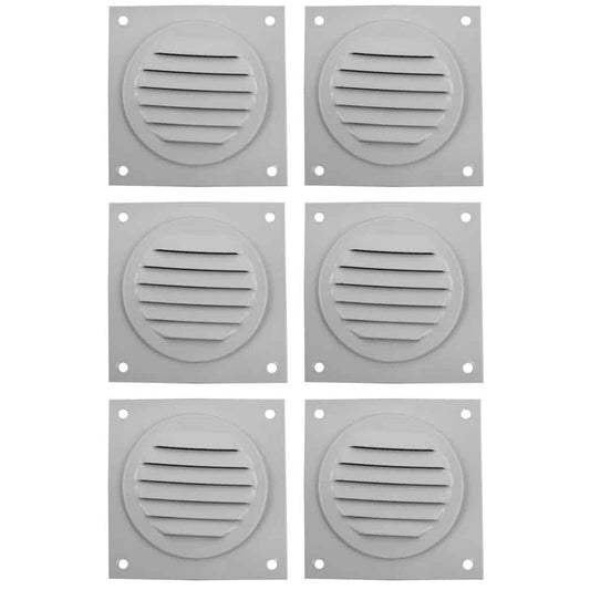 Round Soffit Vent - Mini Louvers pack of 6 - RSV-2-WT(6) - pack of 6 mini louvers