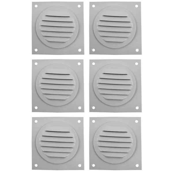 Round Soffit Vent - Mini Louvers pack of 6 - RSV-2-WT(6) - pack of 6 mini louvers