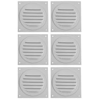 Soffit Vents Painted White - Pack of 6 | Round Soffit Vent | 3" Diameter - Active Ventilation Products