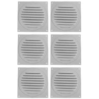 Soffit Vents Painted White - Pack of 6 | Round Soffit Vent | 4" Diameter - Active Ventilation Products