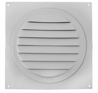 Round Soffit Vent White | 6" Diameter - Active Ventilation Products