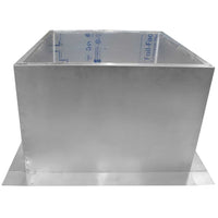 Insulated Square Roof Curb for 24" Diameter Vent | 18" high walls - Active Ventilation Products