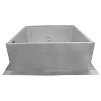Insulated Square Roof Curb for 30" Diameter Vent | 12" high walls - Active Ventilation Products