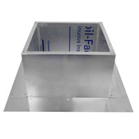 Insulated Square Roof Curb for 7" Diameter Vent | 6" high walls - Active Ventilation Products
