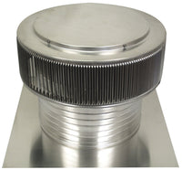 Gravity Vent - Aura Ventilator | 200 NFA | 16" Diameter | 8" Tall Collar | Flat Base - Active Ventilation Products