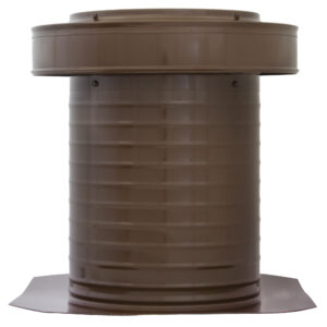10 inch Commercial Attic Vent Cap | 10 inch Roof Vent | KV-10-BR in Brown -- View of Side