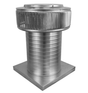 10 inch Roof Vent | Aura Gravity Roof Vent with Curb Mount Flange - Model AV-10-C12-CMF