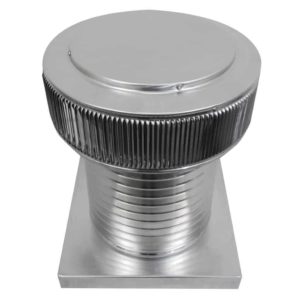 12 inch Roof Vent - Aura Gravity Roof Vent with Curb Mount Flange - AV-12-C12-CMF