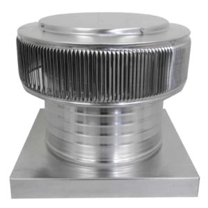 12 inch Roof Vent - Aura Gravity Roof Vent with Curb Mount Flange - AV-12-C6-CMF
