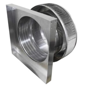 14 inch Roof Vent | Aura Gravity Vent with Curb Mount Flange AV-14-C4-CMF - Side View