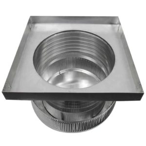 14 inch Roof Vent | Aura Gravity Vent with Curb Mount Flange - AV-14-C6-CMF - Bottom