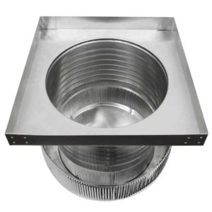 14 inch Roof Vent | Aura Gravity Vent with Curb Mount Flange - AV-14-C8-CMF - Bottom View