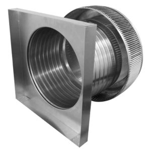 14 inch Roof Vent | Aura Gravity Vent with Curb Mount Flange - AV-14-C8-CMF