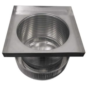 18 inch Roof Vent | Aura Gravity Roof Vent with Curb Mount Flange - AV-18-C12-CMF - Bottom