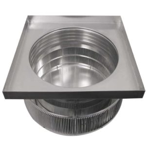 18 inch Roof Vent | Aura Gravity Roof Vent with Curb Mount Flange - AV-18-C4-CMF inside