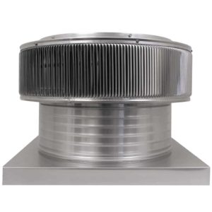 18 inch Roof Vent | Aura Gravity Roof Vent with Curb Mount Flange - AV-18-C6-CMF