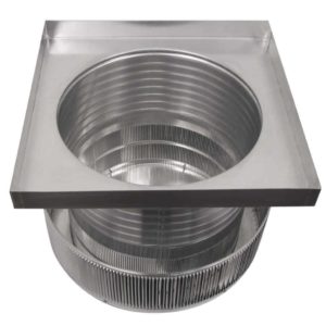 18 inch Roof Vent | Aura Gravity Roof Vent with Curb Mount Flange - AV-18-C8-CMF - Bottom view