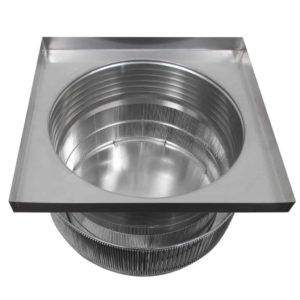 24 inch Roof Vent with Curb Mount Flange | Aura Gravity Vent AV-24-C6-CMF - Bottom