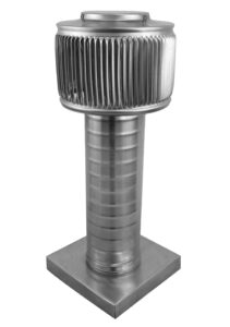4 inch Roof Vent - Aura Gravity Ventilator with Curb Mount Flange