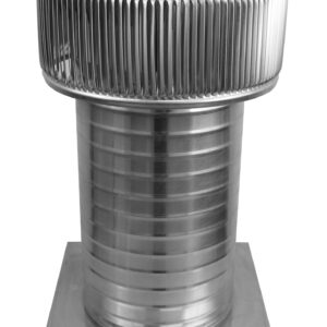 8 inch Roof Vent | Aura Gravity Vent with Curb Mount Flange AV-8-C12-CMF