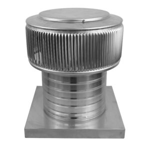 8 inch Roof Vent | Aura Gravity Roof Vent with Curb Mount Flange - Model AV-8-C6-CMF