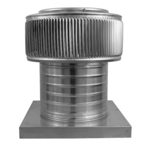 8 inch Roof Vent | Aura Gravity Roof Vent with Curb Mount Flange - Model AV-8-C6-CMF