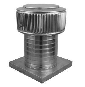 8 inch Roof Vent | Aura Gravity Roof Vent with Curb Mount Flange - Model AV-8-C8-CMF