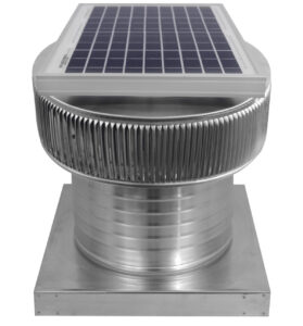 12 inch Solar Fan with Curb Mount Flange - Model ASF-12-C8-CMF