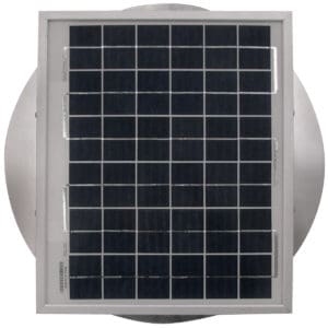 Solar Fan - Aura Solar Attic Fan with Curb Mount Flange ASF-12 - Top