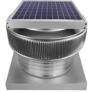 14 inch Aura Solar Fan with Curb Mount Flange - Model ASF-14-C6-CMF