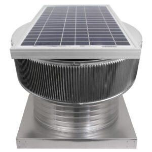 16 inch Aura Solar Attic Fan with Curb Mount Flange - Model ASF-16-C6-CMF