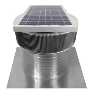 16 inch Aura Solar Attic Fan with 8 inch Tall Collar - Model ASF-16-C8