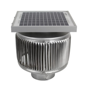 Solar Fan for PVC - 3 inch Aura Solar Fan for 3 inch PVC Pipes | ASF-3-PVC - Angle