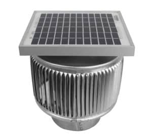 Solar Fan for PVC - 4 inch Aura Solar Fan for 4 inch PVC Pipes | ASF-4-PVC - Angle