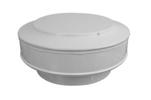 8 inch Boot Vent Kit - Roof Boot | BV-8-C8-WT - Cap in White