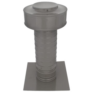 4 inch Roof Vent | 4 inch Commercial Roof Jack Vent Cap KV-4-TP in Weatherwood Grey