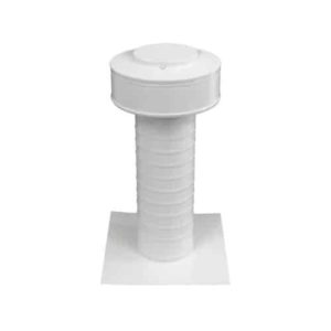 Roof Vent | 4 inch Roof Jack Vent Cap KV-4-TP in white