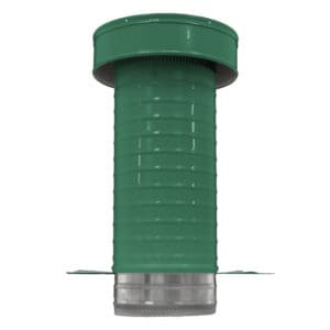 6 inch Roof Vent | 6 inch Keepa Roof Jack KV-6-TP side in Green