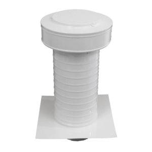 6 inch Roof Vent | 6 inch Keepa Roof Jack KV-6-TP side in White