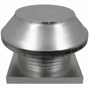 Roof Louver for Air Intake - Pop Vent with Curb Mount Flange PV-16-C6-CMF-angle