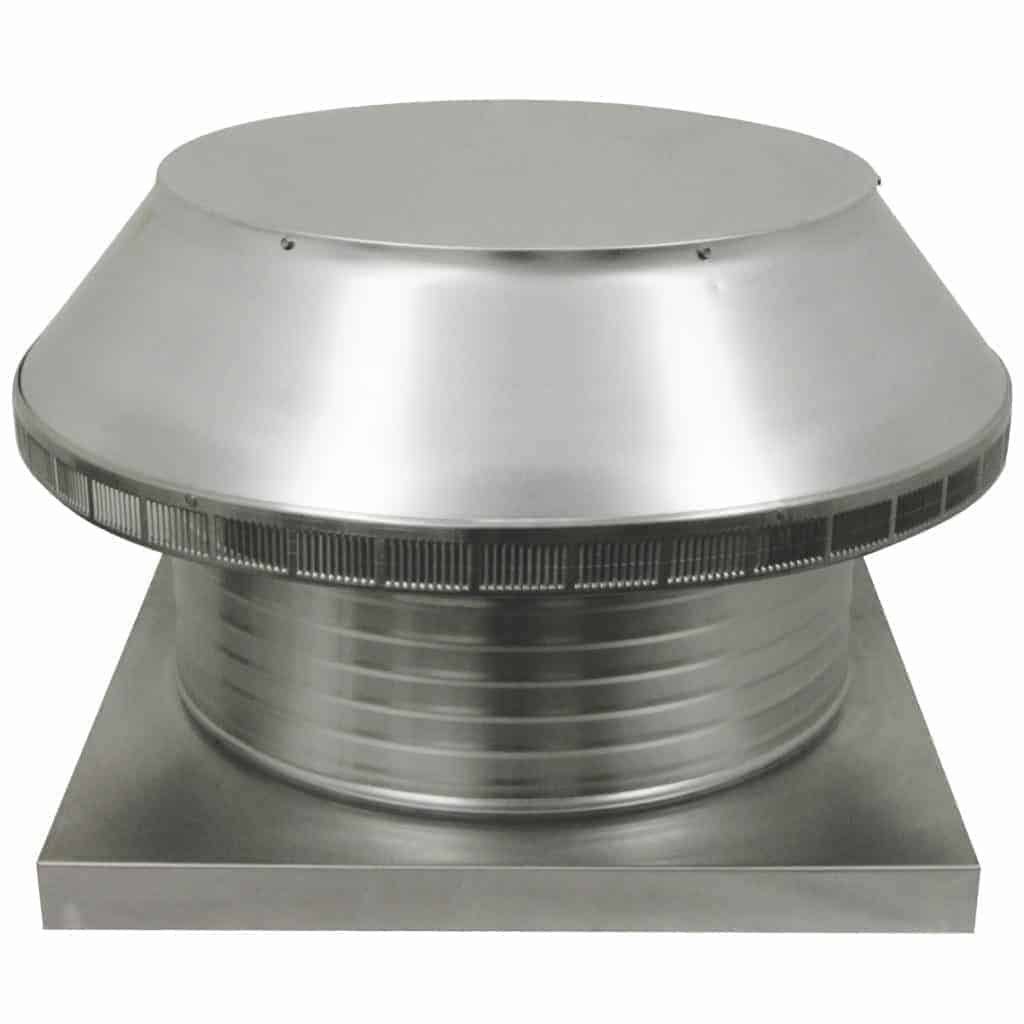 Pop Vent Commercial Roof Louver Air Intake with Curb Mount Flange 20″ Diameter 6″ Tall Collar