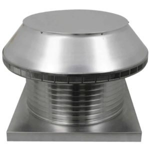 Roof Louver for Air Intake - Pop Vent with Curb Mount Flange PV-20-C8-CMF-angle