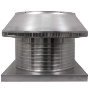Roof Louver for Air Intake - Pop Vent with Curb Mount Flange PV-20-C8-CMF-front