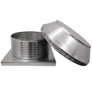 Roof Louver for Air Intake - Pop Vent with Curb Mount Flange PV-20-C8-CMF-removed